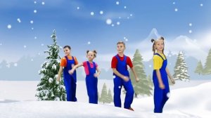 Детская зарядка Скачут зайцы зимняя