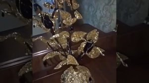 черная роза из бисера