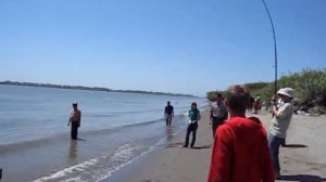 Rio Vista Fishing, Sandy Beach Park, Sturgeon Part 1, Sacramento river, California