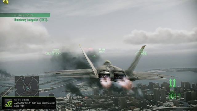 Ace Combat Assault Horizon on GTX 950 + AMD Athlon X4 860K смотреть онлайн