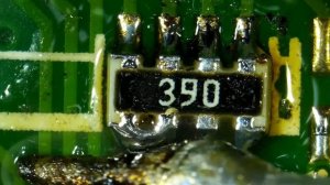 Пайка SMD 0805 паяльником в компаунде, силиконе, Резистор Резисторная сборка Под микроскопом