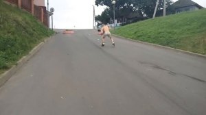 подъем в гору на роликах