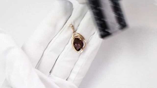 Золотая подвеска SOKOLOV с ситаллом и султанитом 732037 смотреть онлайн