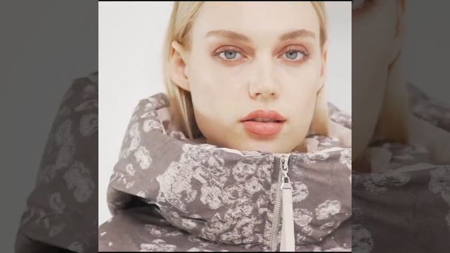 Miegofce 2021 зимняя новая женская коллекция зимнее пальто контрастный стиль уникальный печатный смотреть онлайн