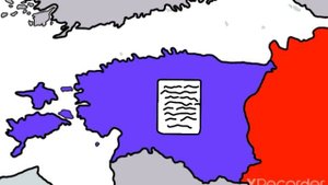 История Эстонии на карте.