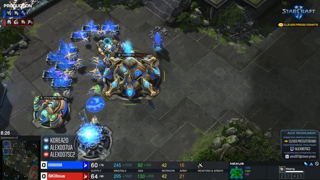 ШИКАРНЫЕ ЗЕРКАЛА: Игры формата non-stop action в StarCraft II TvT, PvP и ZvZ смотреть онлайн