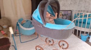 ВЛОГ/ утро с мини реборнами/ чиним коляску