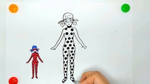 Как нарисовать Леди Баг / Рисунки и раскраски малышам / Мультик раскраска для детей