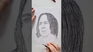 Как нарисовать Северус Снейпа / Северус Снегг (Draw Severus Snape), рисунок карандашом