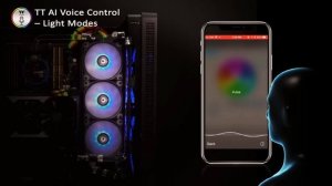 Thermaltake Pure Plus 12/14 LED RGB Radiator Fan TT Premium Edition TT AI Voice Control Demo