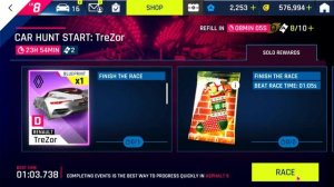 RENAULT TREZOR || Asphalt 9 Legends || New Events || Max upgrade Car || No Limits...