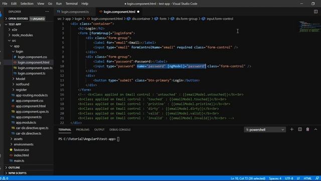 Reactive Forms in angular example | Angular Reactive Form using FormGroup and FormControl смотреть онлайн