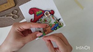 Оформление Дачного домика от Ольги Антроповой #вышивкакрестиком вышивка на пластике