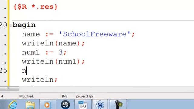 Free Pascal Program Tutorial 3 - Variables and Data Types - Lazarus смотреть онлайн
