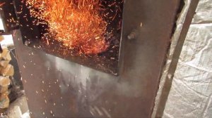 Горение сырых опилок в ТТК  .