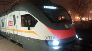 ЭП2Д-0065 ЦППК Перекраска Наше Подмосковье и ЭШ2-005 Аэроэкспресс На станции Кунцевская