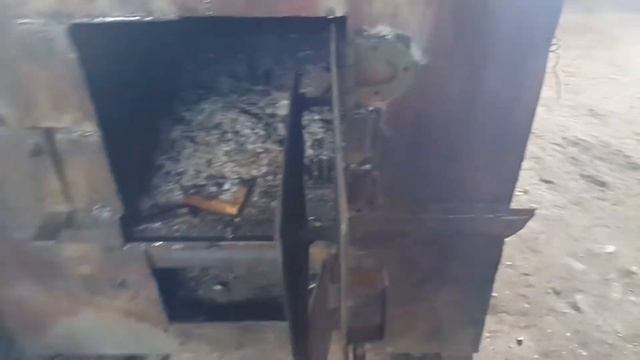 Варим печь для гаража и котел отопления . Часть 2. смотреть онлайн