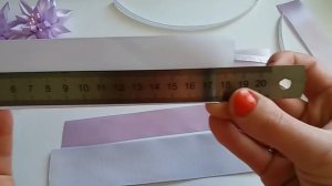 МК Резинка на гульку из лепестков канзаши /DIY Elastic band on a bunch of tapes kanzashi