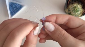 Туториал на кольцо из бисера цветочки / Tutorial for a beaded flower ring
