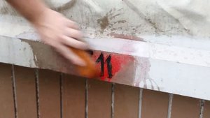 Удаление граффити с бетона с помощью КИМ-5