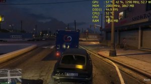 Radeon RX 480 + OCed Phenom II 955: GTA V Default Settings 3800 MHz NB2600