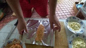 Кукуруза три соуса на мангале в фольге