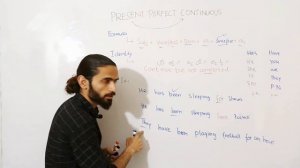 Present perfect continuous tense