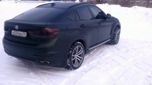 БМВ X6 Чёрный Матовый