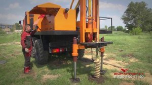 Буровая установка УРБ 2А2 на базе шасси Камаз Испытания