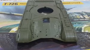 Сборная модель танка Т-72Б "ЗВЕЗДА" 1/35. Сборка верхней части корпуса. Подвесные борта.