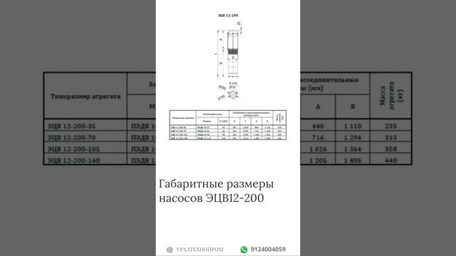 НАСОС ПОГРУЖНОЙ ЭЦВ 12-200-105