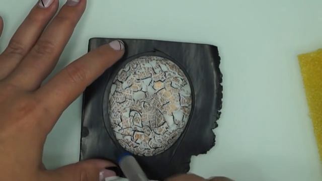 Мастер-класс: Брошь "Медная акварель" из полимерной глины FIMO/polymer clay tutorial смотреть онлайн