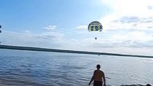 UA4FKT Полет на парашюте сурское водохранилище