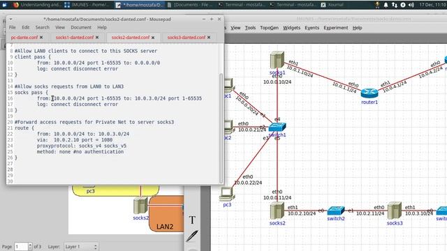 SOCKS Server and Client Configurations using IMUNES Network Emulator смотреть онлайн
