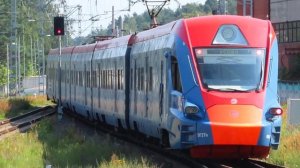 Электропоезд ЭГ2ТВ-002 Иволга станция Усово 6.08.2020