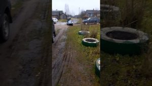 Снегоход Буран с двигателем ваз 2109 (первые движения).