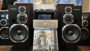 Усилитель Trio KA-7300 (1975г.в.) и акустика Kenwood LS-990 (1985г.в.)