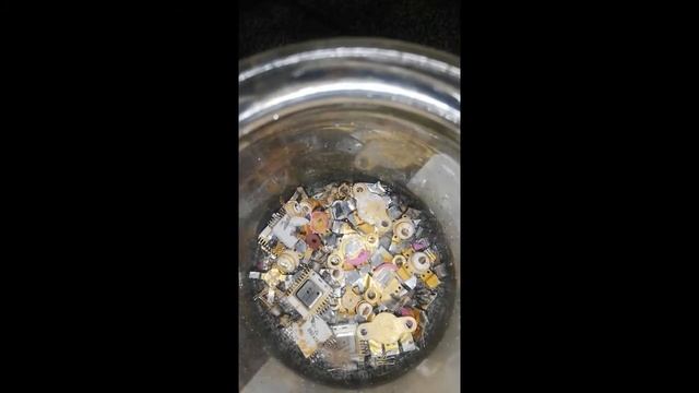аффинаж золото из радиодетали ссср 1.11 грамм