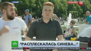 Пьяный десантник в прямом эфире ударил в челюсть журналиста НТВ