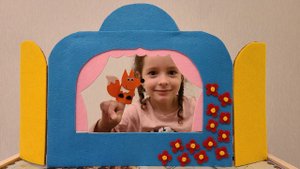 Ширма для пальчикового театра из фетра Пальчиковый театр с Супер Розой