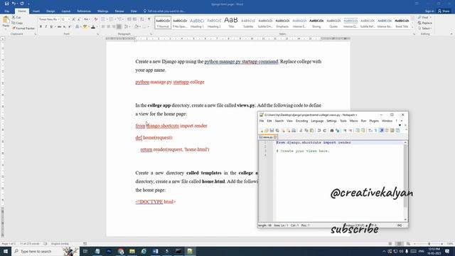#display #html welcome page using #python #django #code #freesourcecode #learntocode #pythondjango