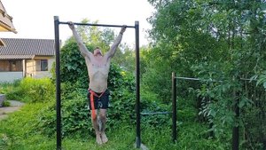 Тяжелая сплит тренировка: подтягивания, отжимания, брусья, подъем с переворотом