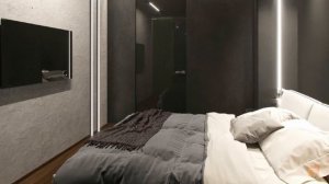 КВАРТИРА ЕВРО-ДВУШКА В ЧЁРНЫХ ОТТЕНКАХ. МИНИМАЛИЗМ. ЖК ЕВРОПА СИТИ. 72 КВ.М.