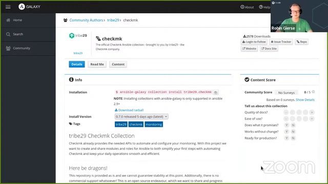 Checkmk Ansible Collection with Robin Gierse | August Community Call смотреть онлайн