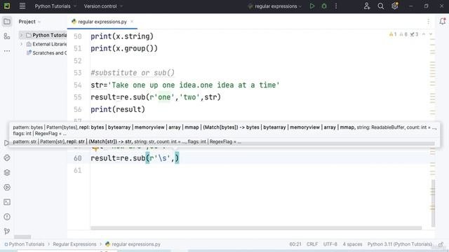 Day 24 - 37 - Regular Expressions RegEx Module Sequence Characters Reg Ex Functions