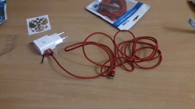 Две посылки из Китая. Магнитный кабель и 3D наклейка. смотреть онлайн