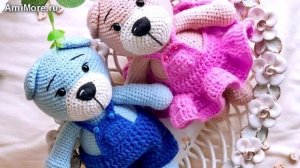 Амигуруми: схема Толстенькие мишки. Игрушки вязаные крючком - Free crochet patterns.