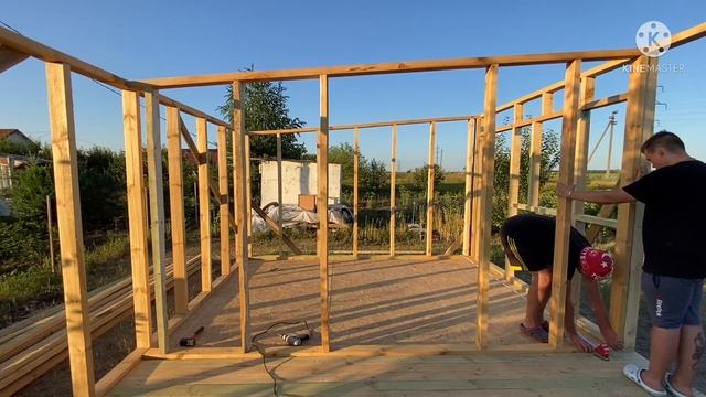 7 - СЕРИЯ | СТРОЮ ДАЧУ С НУЛЯ | БОКОВЫЕ СТЕНЫ В ДОМЕ КАРКАСНАЯ ТЕХНОЛОГИЯ смотреть онлайн