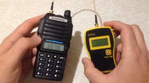 Тест радиостанции Baofeng UV-82, прибором измерения мощности GY561