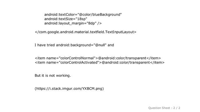 Android : Remove underline from TextInputEditText смотреть онлайн